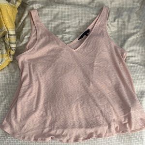 No Sleeve Pink Tank